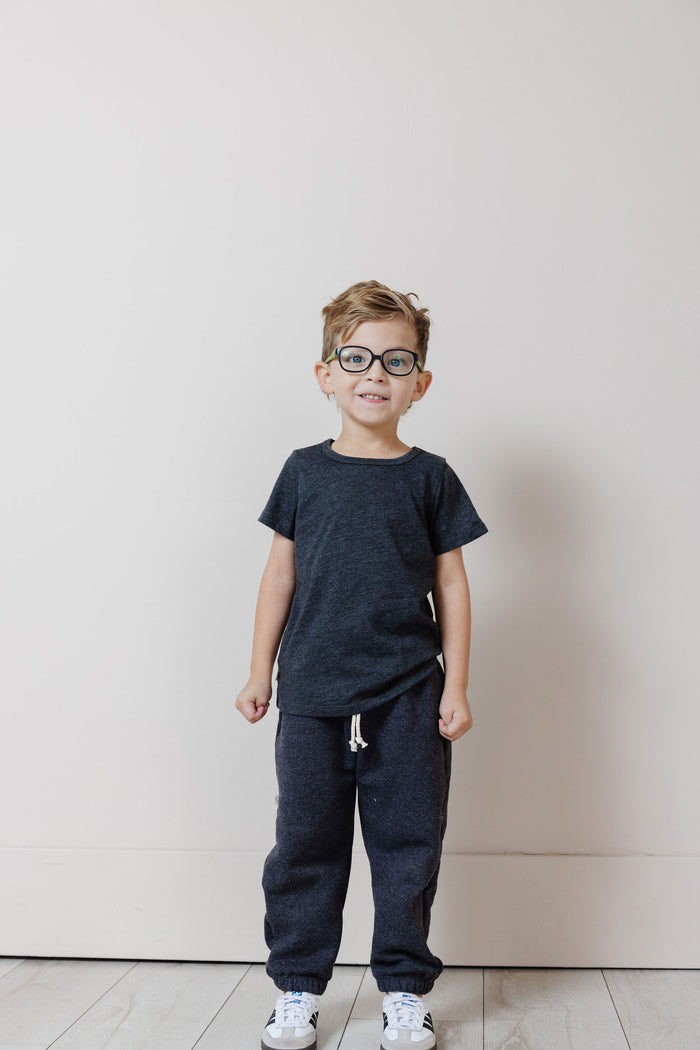 vintage sweatpant - granite - fleece terry