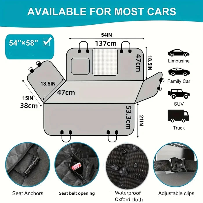 Waterproof Dog Car Seat Cover