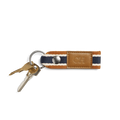 Webbing Keychain - Brand Stripe / Tan