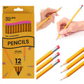 Wholesale #2 Pencils - Pre-Sharpened 12 Pack - Bulk Case with 80 Packs - 960 Total Pencils