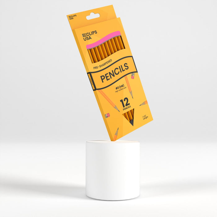 Wholesale #2 Pencils - Pre-Sharpened 12 Pack - Bulk Case with 80 Packs - 960 Total Pencils