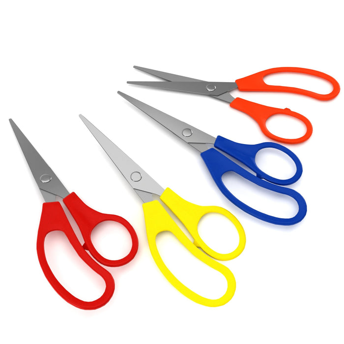 Wholesale 5" Scissors in Assorted Colors - Stainless Steel - Bulk Case of 500 Scissors
