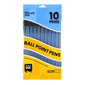 Wholesale Ballpoint Pens in Black - Pack of 10  - Bulk Case of 72 Packs - 720 Black Pens Total