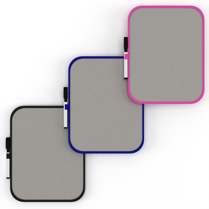 Wholesale Dry Erase Boards with Marker in Assorted Colors - 3 Pack - Bulk Case of 48 Packs - 144 Total Boards