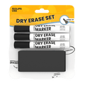 Wholesale dry erase marker set with three markers and an eraser
