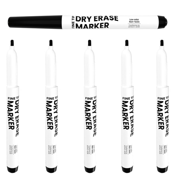 Wholesale Dry Erase Markers in Black - Low Odor - Non-Toxic - Fine Tip - Bulk Case of 250