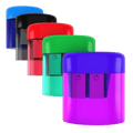 Wholesale Pencil Sharpeners in Assorted Colors - Double Hole - Bulk Case of 500 Sharpeners