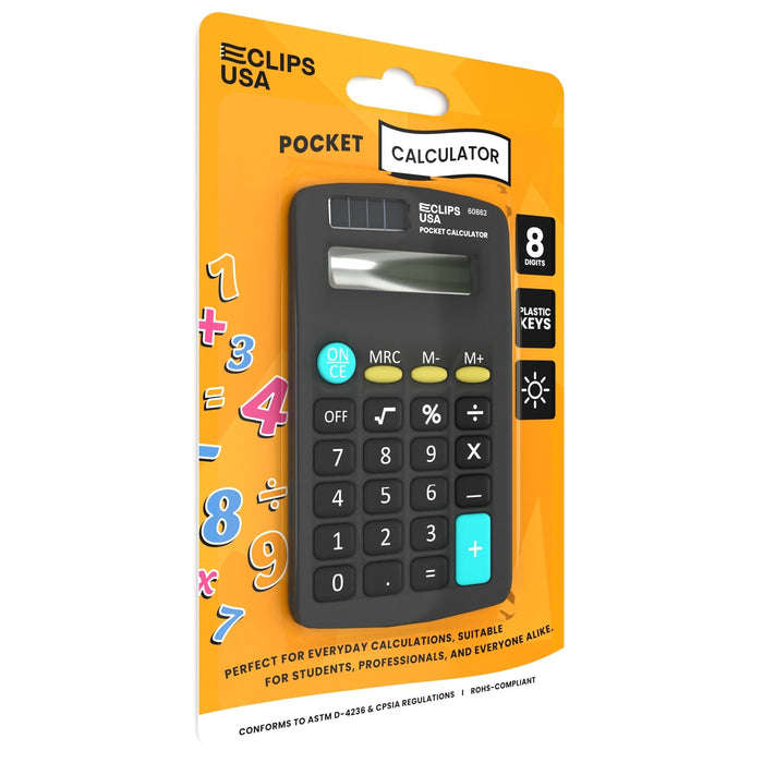 Wholesale Pocket Calculators for Back to School Students - Bulk Case of 36 Calculators
