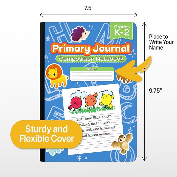 Wholesale Primary Composition Notebooks for Grades K-2 | 100 Sheets - Bulk Case of 48