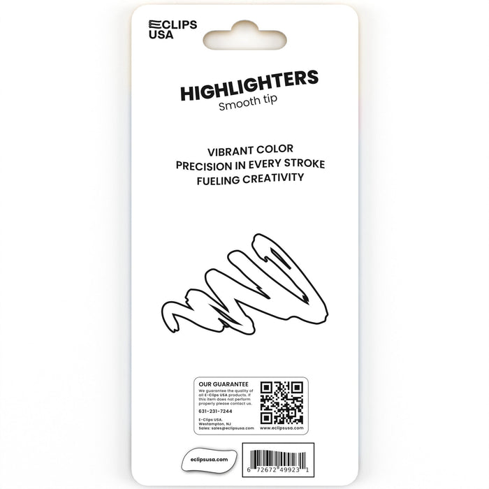 Wholesale Yellow Highlighters | Chisel Tip | 3 Pack - 36 Packs / Case - 108 Total Highlighters