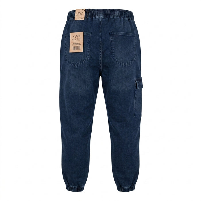 Men Denim Cargo Jogger Pants