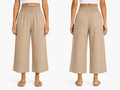 Girls Elastic Waist Wide Leg Pants