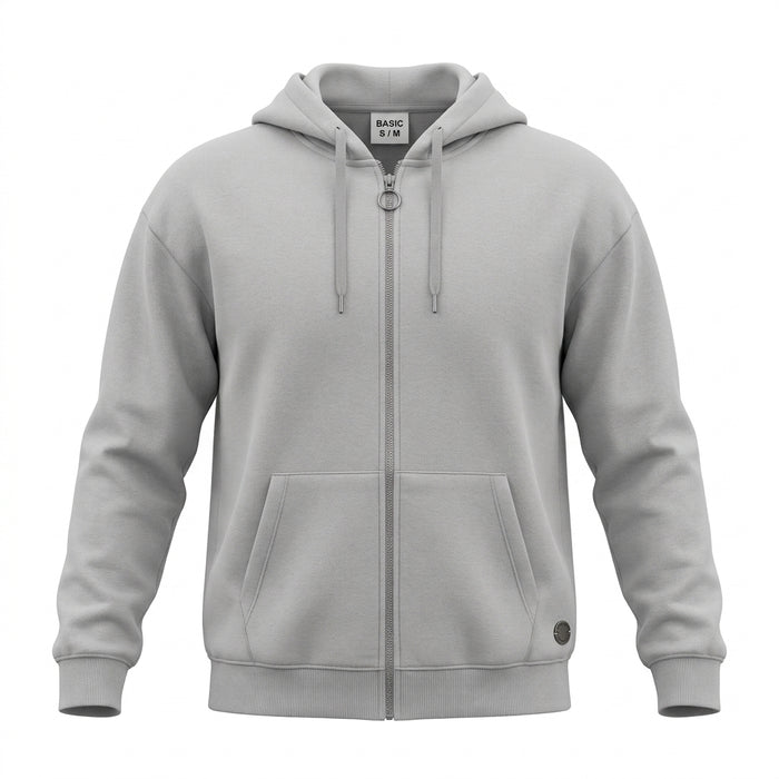 Men Full Zip Hoodie With Hood