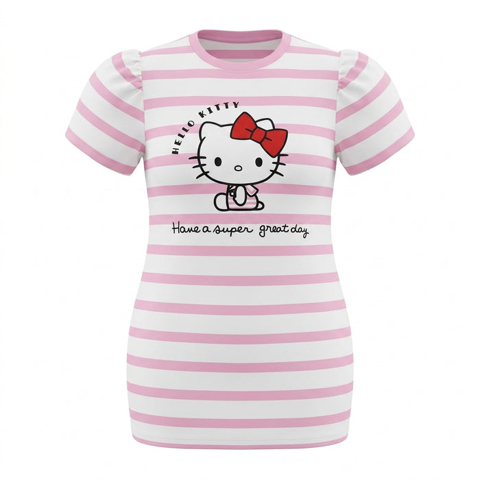 Girls Hello Kitty Striped Nightdress