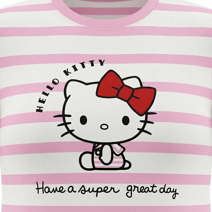 Girls Hello Kitty Striped Nightdress