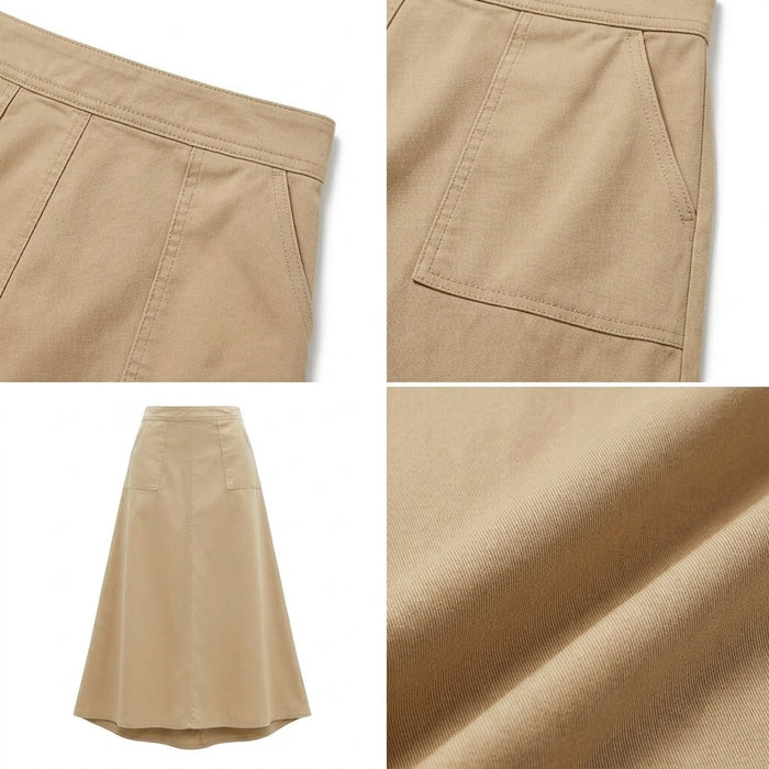 Girls Light A Line Midi Skirt