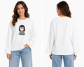 Woman Long Sleeve T Shirt With Graphic Print
