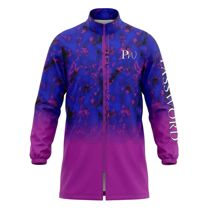 Girls Ombre Zip Front Hooded Jacket