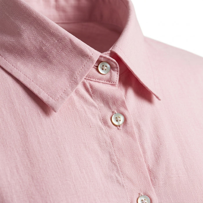 Girls Ruffle Hem Button Front Shirt