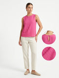 Woman Sleeveless Textured Top