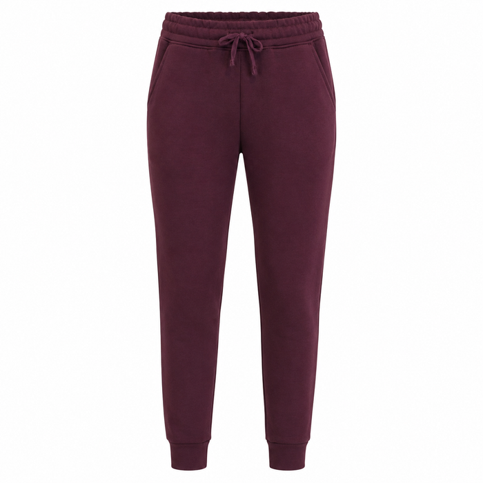 Men Solid Fleece Jogger Pants With Drawstring Waist