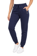 Woman Solid Jogger Sweatpants With Zipper Pockets