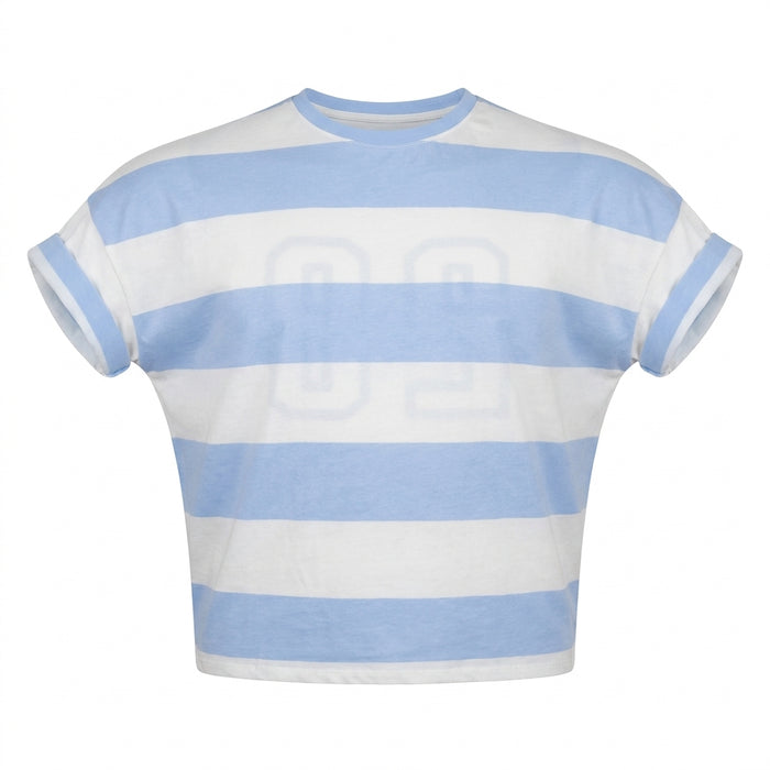 Men Striped Crew Neck T Shirt