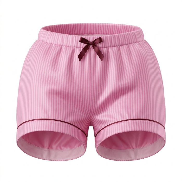 Girls Striped Long Sleeve Shirt And Shorts Set