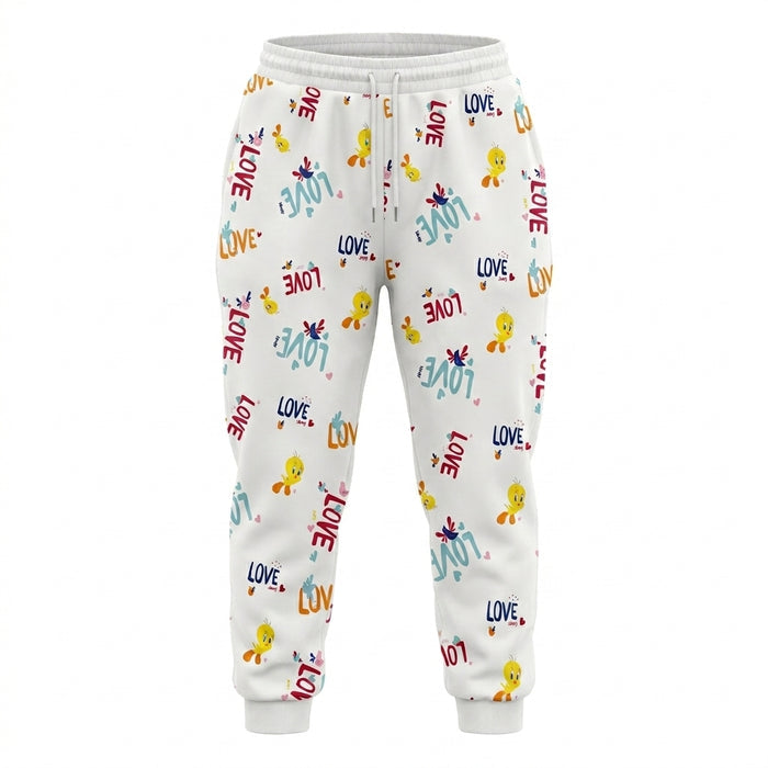 Girls Tweety Love Print T Shirt And Jogger Set