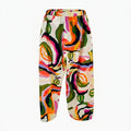 Women Abstract Print Wide Leg Pants