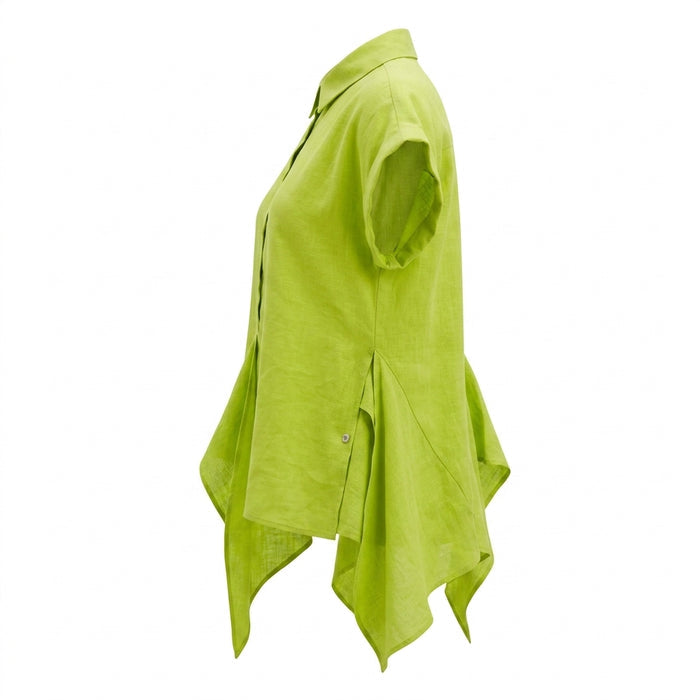 Women Asymmetrical Button Front Top