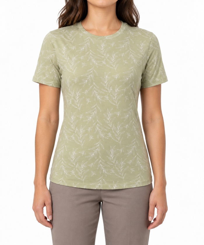 Women Botanical Print Sleepwear Top