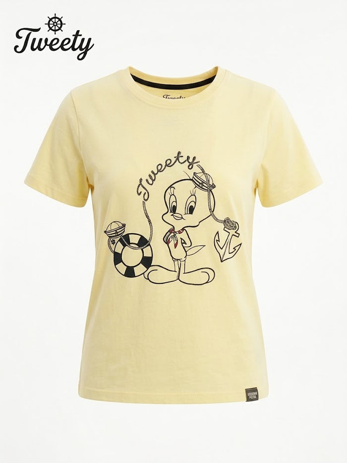Women Cartoon Print T-Shirt