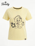 Women Cartoon Print T-Shirt