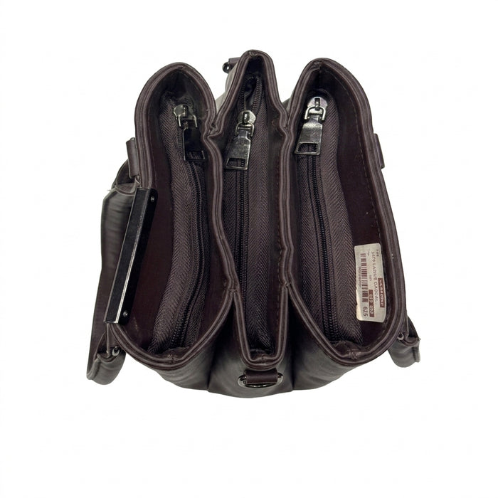 Women Classic Zip Front Shoulder Tote Bag