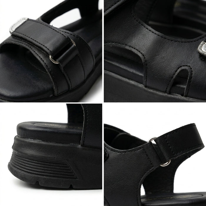 Women Comfort Sandals With Adjustable Velcro Straps
