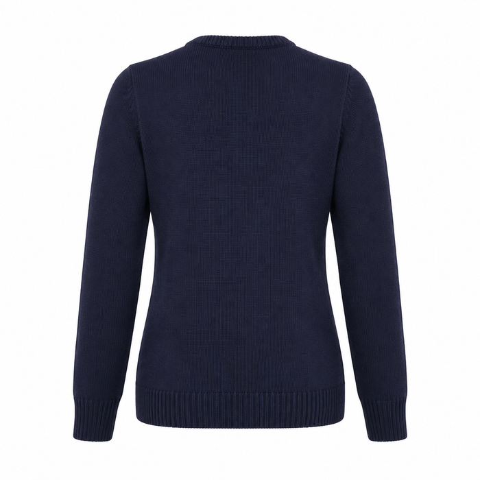 Women Crew Neck Knitted Pullover