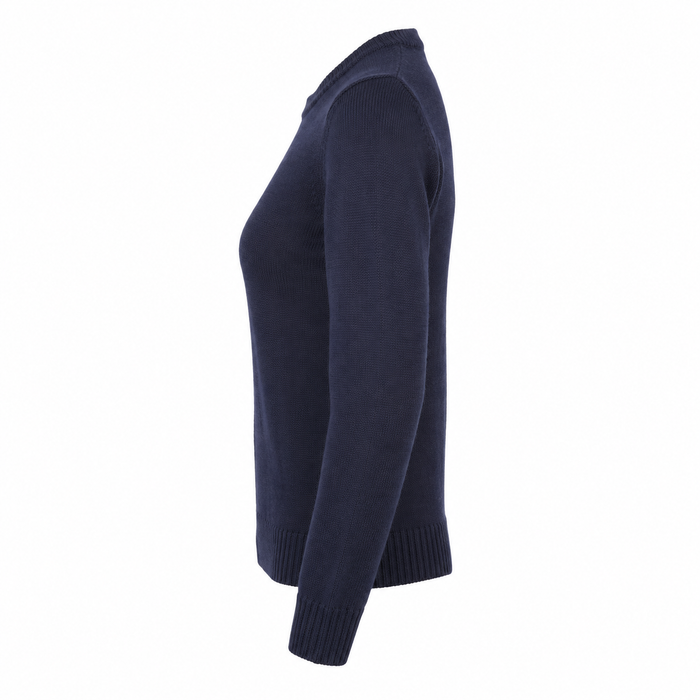 Women Crew Neck Knitted Pullover