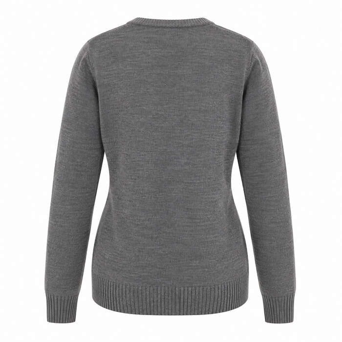 Women Crew Neck Knitted Pullover