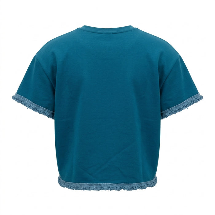Women Cropped Pocket T Shirt