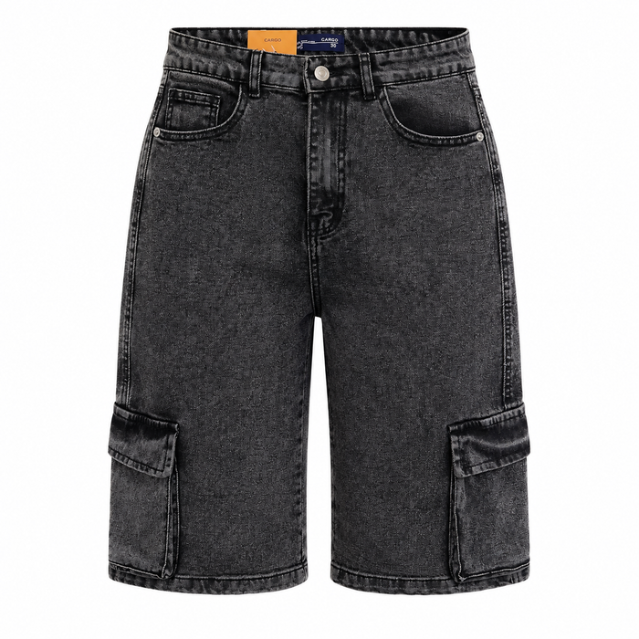 Women Denim Cargo Shorts