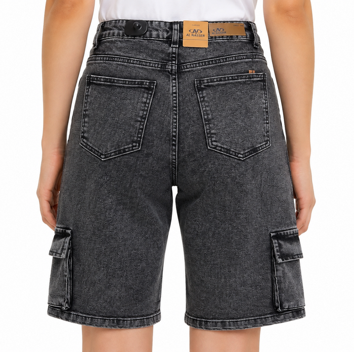 Women Denim Cargo Shorts