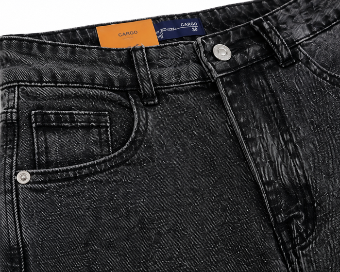 Women Denim Cargo Shorts