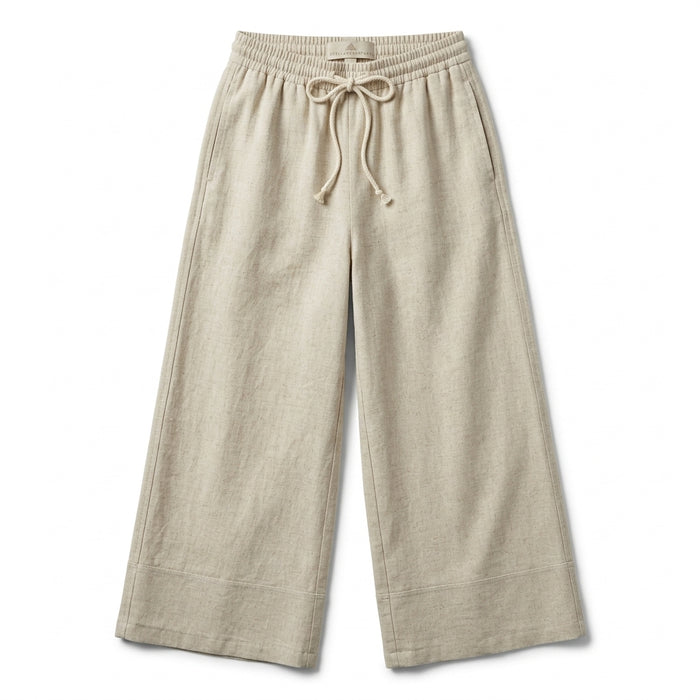 Women Drawstring Wide Leg Pants