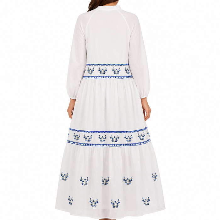 Women Embroidered Midi Dress