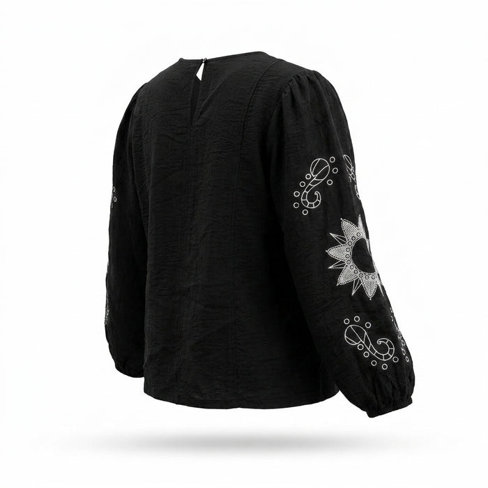 Women Embroidered Sleeve Blouse