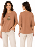 Women Floral Embroidered Long Sleeve Top