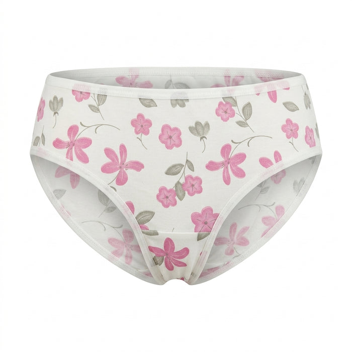Women Floral Print Lightly Padded Bra And Brief Set