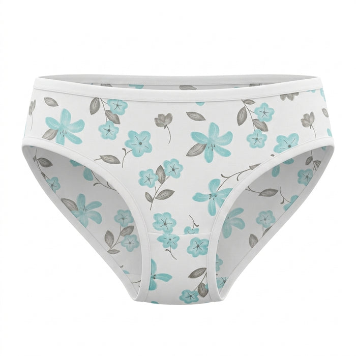 Women Floral Print Lightly Padded Bra And Brief Set
