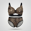 Women Floral Print Wire Free Lightly Padded Bra And Brief Set